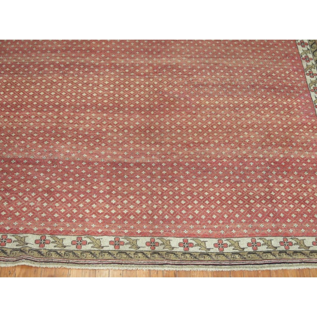 Mid 20th Century Vintage Zabihi Collection Crimson Turkish Anatolian Rug - 7' x 9'7" For Sale - Image 5 of 7