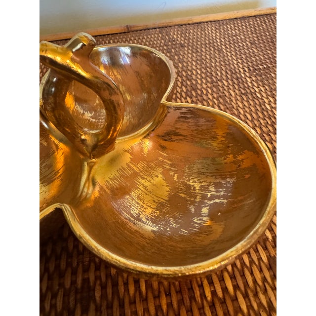 Stangl American Mid-Century Stangl Three Bowl Candy Dish For Sale - Image 4 of 8