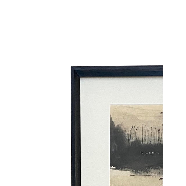 Vintage Abstract Watercolor Painting For Sale - Image 4 of 9