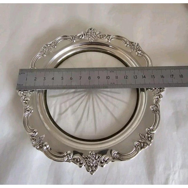 Vintage American Sterling Silver and Cut Glass Bon Bon Dish For Sale - Image 15 of 18