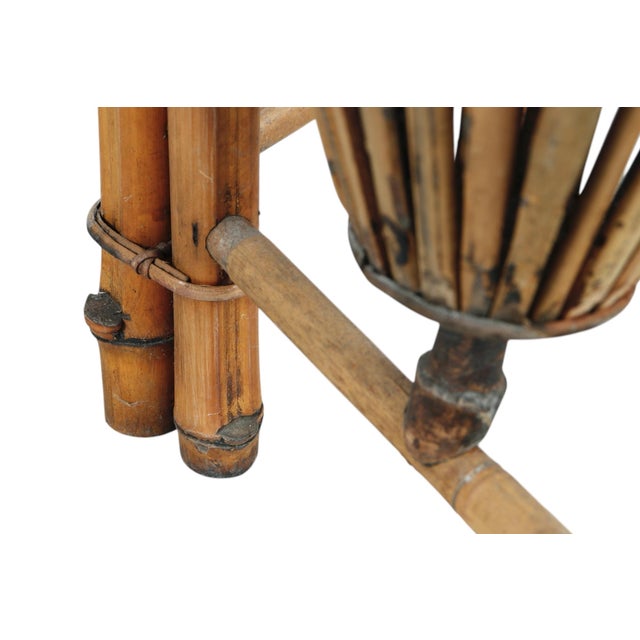 1970’s Folding Bamboo Plant Stand For Sale - Image 9 of 11