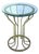 Brass Side Table With Round Glass Top, Circa Late 20th Century For Sale