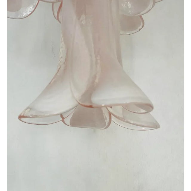 Vintage Pendant Lamp in Pink Murano For Sale - Image 3 of 10