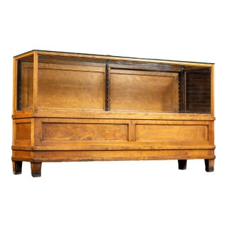 Early 20th Century Wooden Display Case by Rieder and Sons For Sale