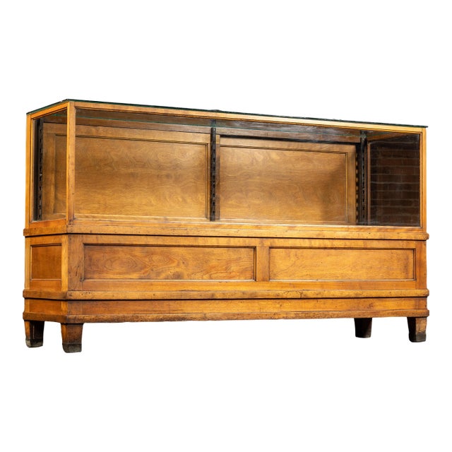 Early 20th Century Wooden Display Case by Rieder and Sons For Sale