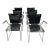 1970s Icf Pelle Contemporary Chairs- Set of 6 For Sale