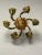 Rococo, Baroque, Italian Six Light Chandelier, Parcel Paint, Gilt, Italy, 1970s For Sale - Image 9 of 11