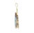 A Mid-century 14k gold grey-based opal and diamond pendant. The opal is pear-cut, weighing approximately 12.0 carats, with...