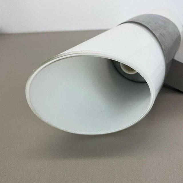 Silver Metal and Satin Glass Tube Torch Wall Light, Italy, 1970s For Sale - Image 14 of 18