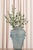 Vintage Frosted Aqua Glass Vase For Sale - Image 9 of 18