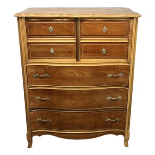 1960s Provincial Style Cherry Wood Dresser For Sale