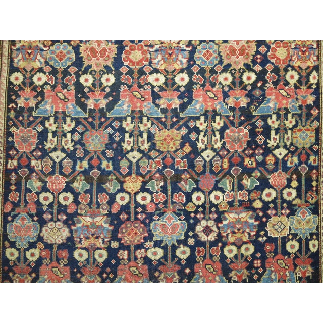 Navy Blue Antique Persian Malayer Rug - 4'6" x 9'6" For Sale - Image 4 of 18