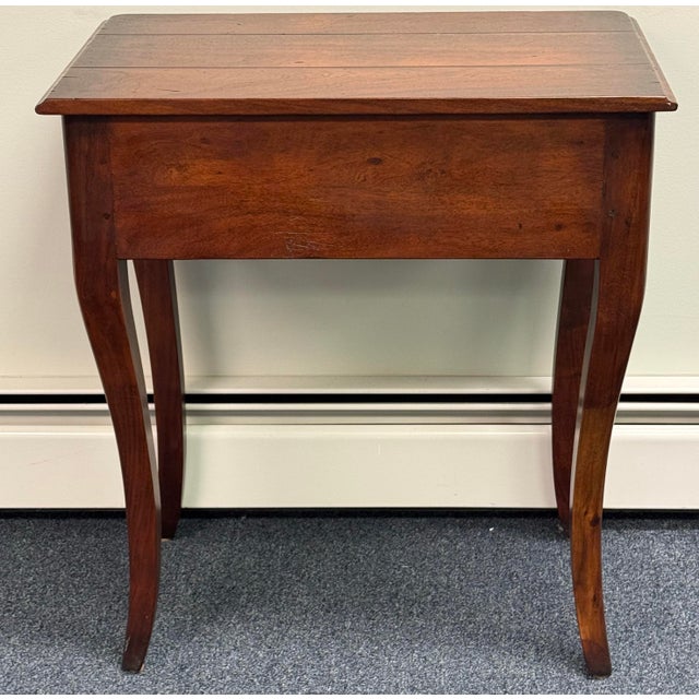 Late 20th Century Rustic Mahogany Tall End Table For Sale - Image 11 of 11