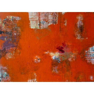 "Scrambled" Contemporary Abstract Mixed-Media Painting For Sale