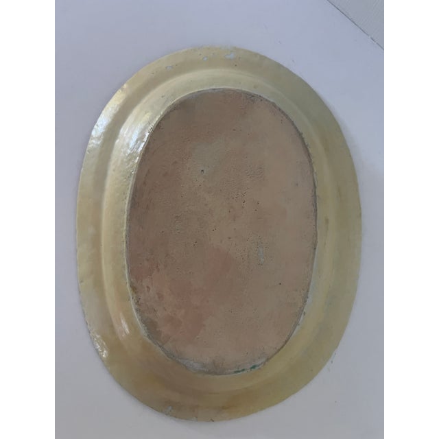 Late 19th Century Antique Porcelain Dish With "C" Initial Gold Accents 8" For Sale - Image 5 of 10