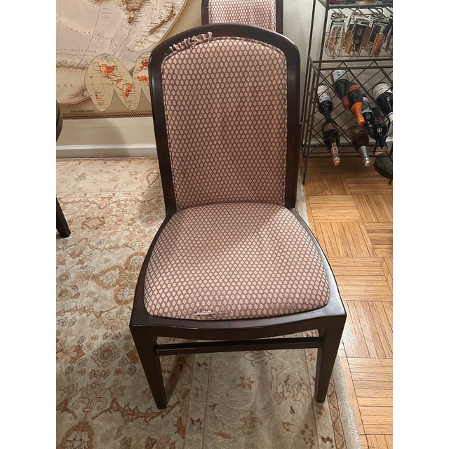 Brown Jack Lenor Larsen Dining Chairs (Set of 8) For Sale - Image 8 of 10