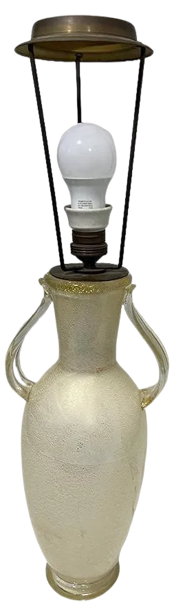 Italian Two Handled Murano Table Lamp