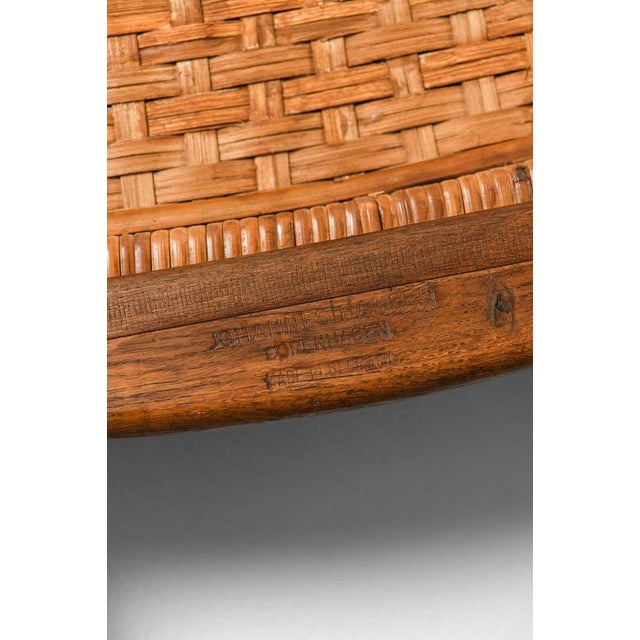 Wood JH-512 Folding Chair in Cane and Oak attributed to Hans Wegner, 1950 For Sale - Image 7 of 8