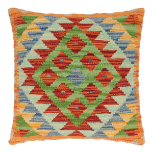 Bohemian Turkish Matthew Hand Woven Kilim Throw Pillow