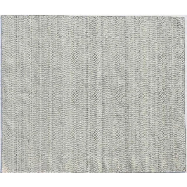 Handwoven European Style Flat Kilim Rug For Sale - Image 3 of 5