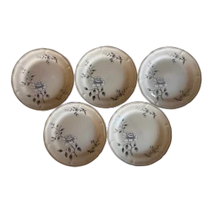 Set of 5 Vintage Southampton Stoneware Dinner Plates