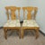 Farmhouse Set of 4 Vintage Pine Fiddleback Dining Chairs by Corona Furniture Company For Sale - Image 3 of 8