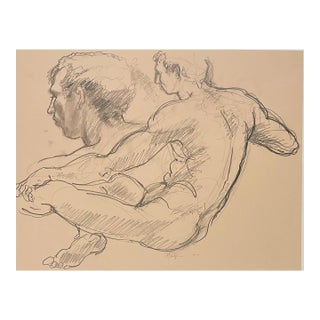 1997 Neil Meitzler Nude Male Drawing For Sale