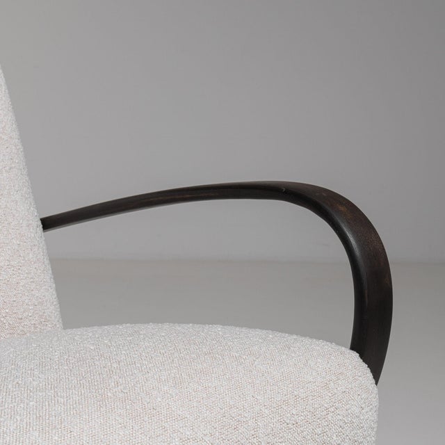 19th Century 19th Century France Cream Wood Armchair For Sale - Image 5 of 11