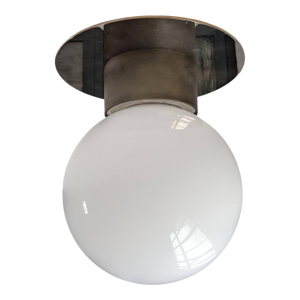 Urban Electric Co. Pipe Flushmount Glass Ceiling Light