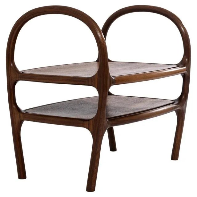 Walnut Aida Sculptural Table by Atelier Blouberg For Sale - Image 6 of 6