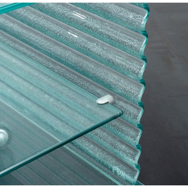 1980s Vintage Glass Onda Shelves by Ron Arad for Fiam, 1980s For Sale - Image 5 of 18