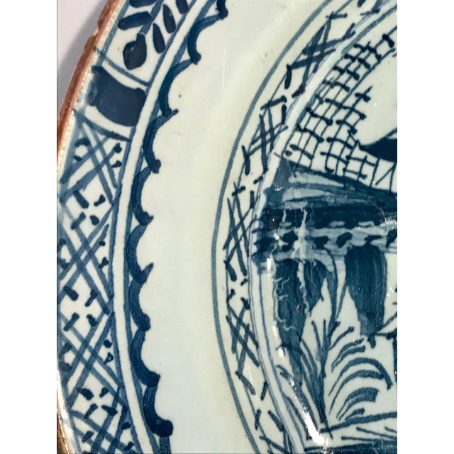 English English Lambeth Delft Plate in Shades of Blue by Abigail Griffith - 18th Century For Sale - Image 3 of 7