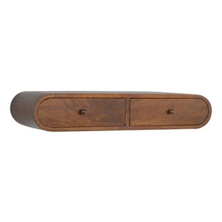 Chestnut Floating Console Table For Sale