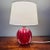 Vintage Cherry Red Murano Glass Table Lamp For Sale - Image 9 of 9