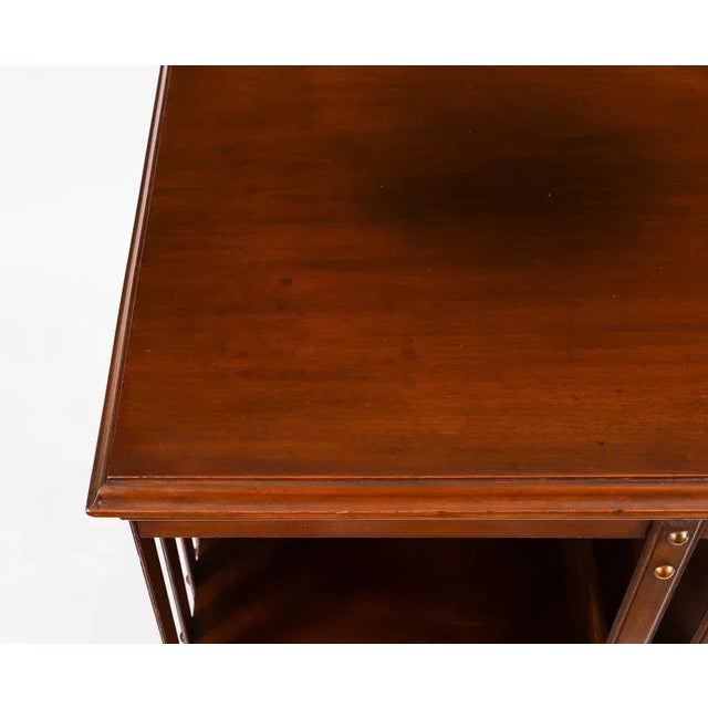 Wood Antique English Walnut Revolving Bookcase, 1890s For Sale - Image 7 of 11
