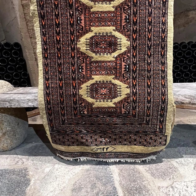 Persian Middle Eastern Wall Art Tapestry Traditional Large Signed For Sale - Image 3 of 13