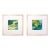 Small Pair of Mini Paintings in Gold Frames For Sale