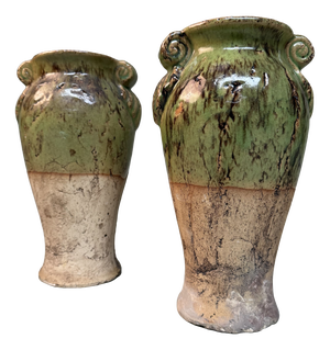 Vintage Ceramic Vases, Calabria, Italy, 1950s, Set of 2