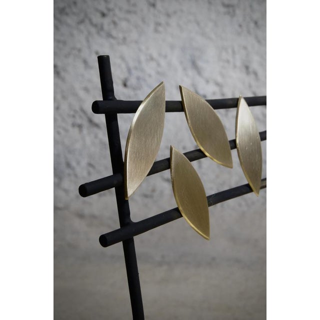 Autumn Chair in Steel and Brass by Frederic Gaillard For Sale - Image 4 of 8