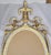 Share Vintage Italian 20th C Carved Wood Parcel Gilt & Silver Oval Wall Mirror For Sale - Image 14 of 15