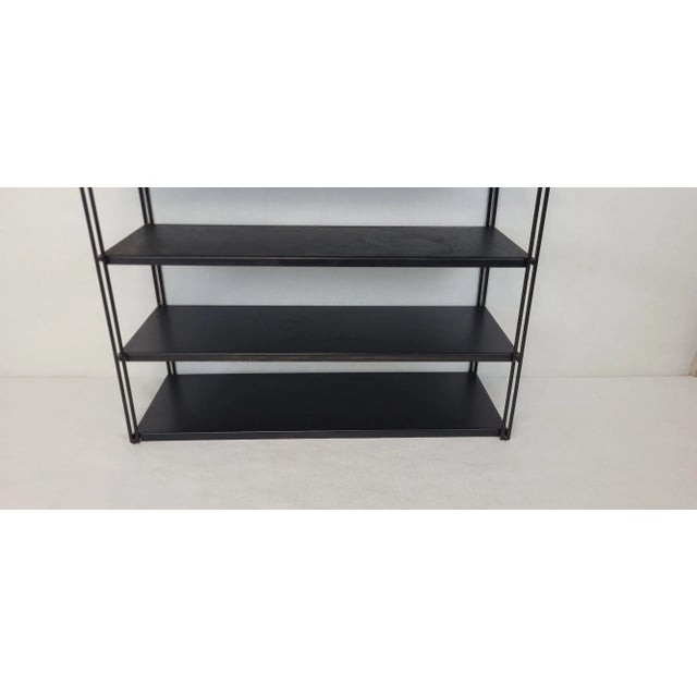 Tomado / String Style 1970s Wall Shelf 6 black metal shelves. Screw mounting (very simple). Shelves can be removed. Height...