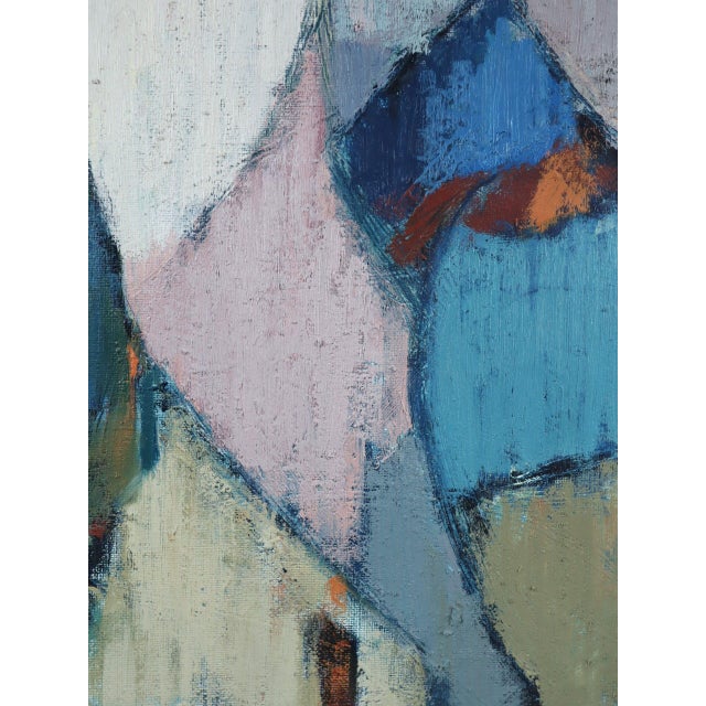 1950 Mid-Century Modern 'The Patience of Form' Swedish Vintage Abstract Figurative Oil Painting, Framed For Sale - Image 11 of 13