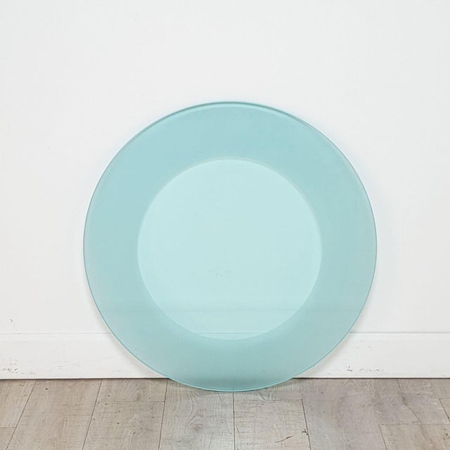 1980s Chrome and Glass Modernist Round Center or Side Table by Jay Spectre, Circa 1980 For Sale - Image 5 of 6