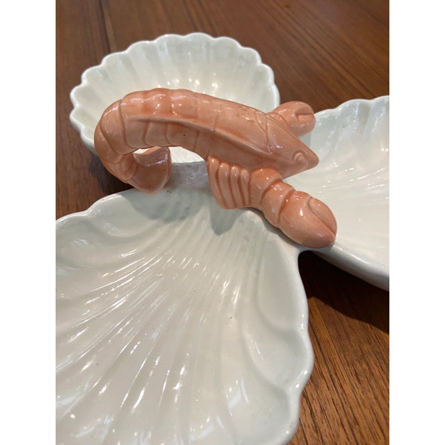 Off-white Shell and Lobster Serving Dish For Sale - Image 8 of 12