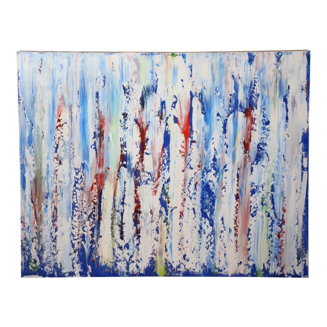 Colorful Abstract by the Noted Californian Artist John Szabo For Sale