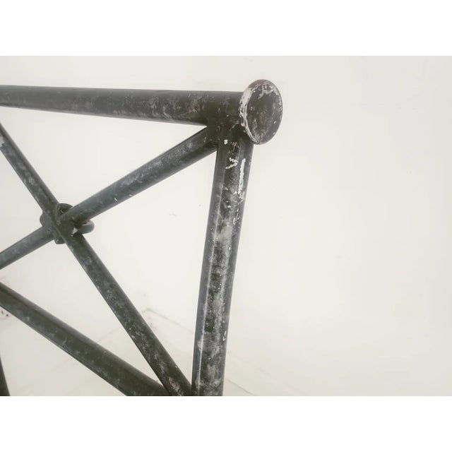 Six Vintage Iron Patio Chairs For Sale In Los Angeles - Image 6 of 15