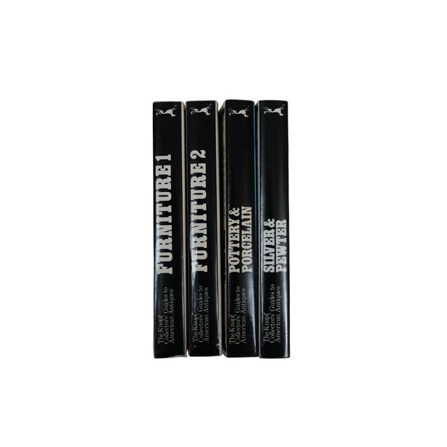 The Knopf Collectors' Guides to American Antiques. Furniture volumes one and two, Pottery & Porcelain, and Silver &...