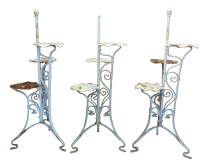 3-Tier Plant Stands, 1950s, Set of 3