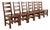 Stickley Brothers Antique Mission Oak Arts & Crafts Ladder Back Dining Chairs, Newly Refinished For Sale