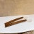 Wood 1960s Dansk-Style by Najeeb Modern Flat Walnut Wood Lucite Salad Server Utensil Set- 2 Pieces For Sale - Image 7 of 7